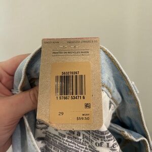 Levi 501 denim embroidered shorts